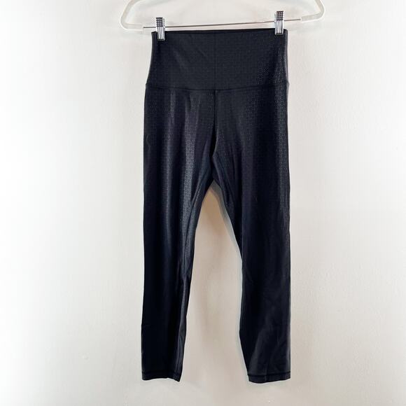 Lululemon Athletica Align Leggings Pants 25" Lattice Work Emboss Black 6 - Picture 4 of 11